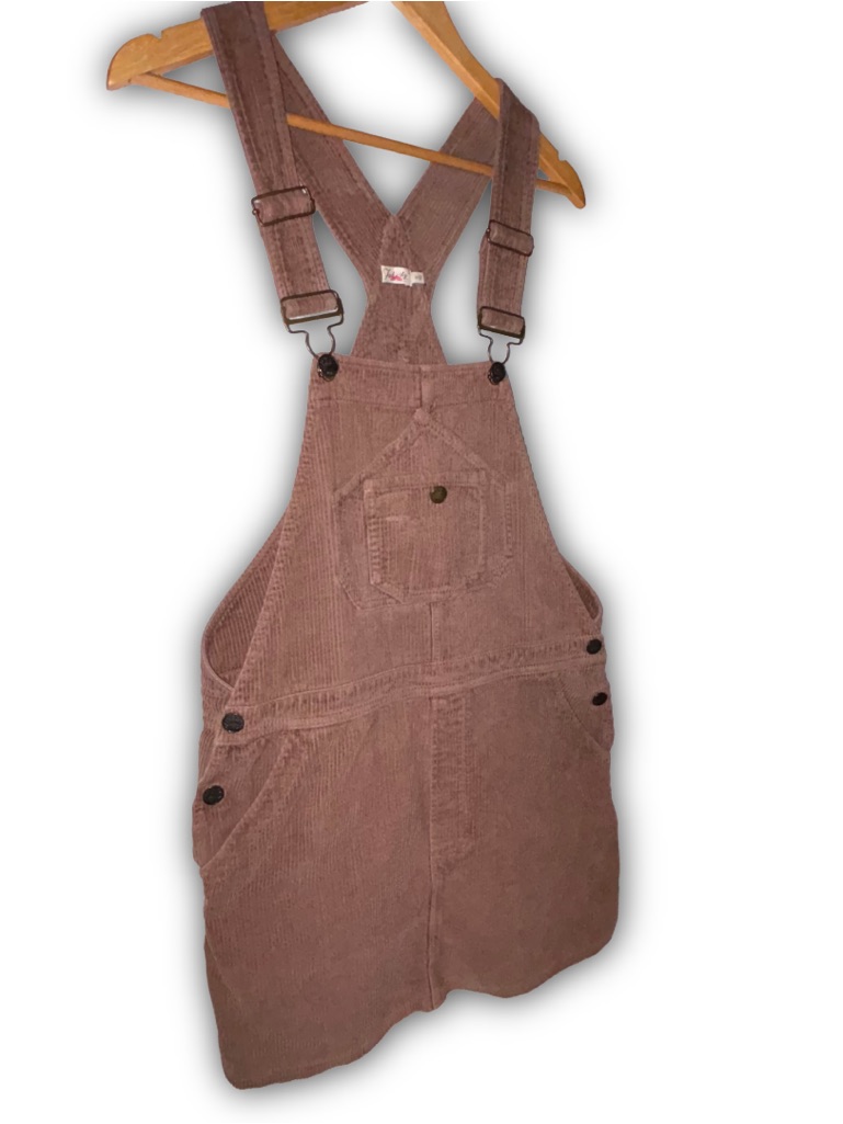Faherty Brand York Corduroy Overall Dress Brown